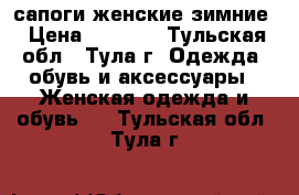 сапоги женские зимние › Цена ­ 2 000 - Тульская обл., Тула г. Одежда, обувь и аксессуары » Женская одежда и обувь   . Тульская обл.,Тула г.